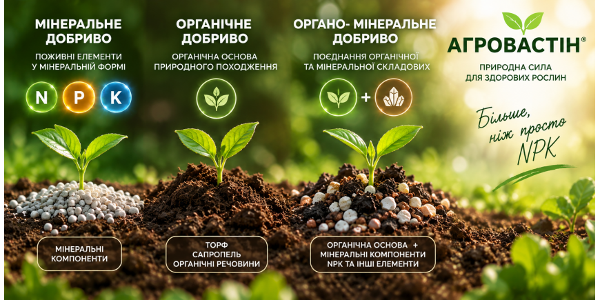 Що таке органо-мінеральне добриво: відмінності від мінерального та органічного